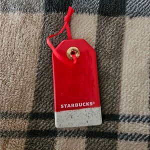 Starbucks Joyful Red and White Ornament